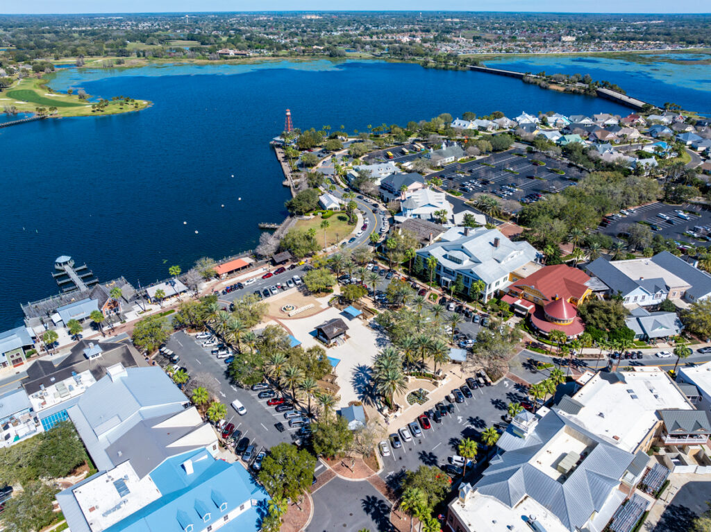 The Villages, Florida - Lake Sumter Town Square Aerial